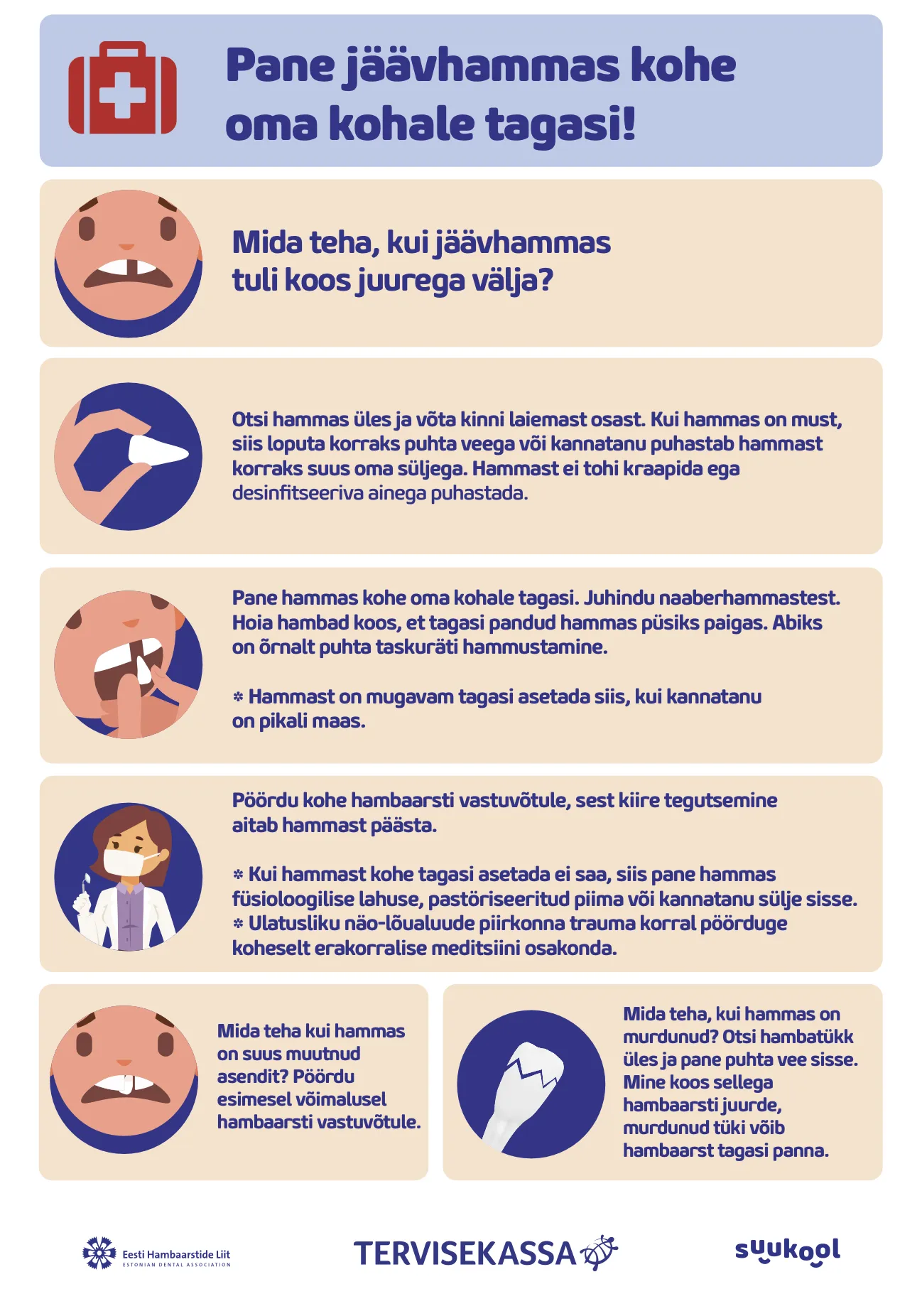  Mida teha, kui oled vigastanud hammast?