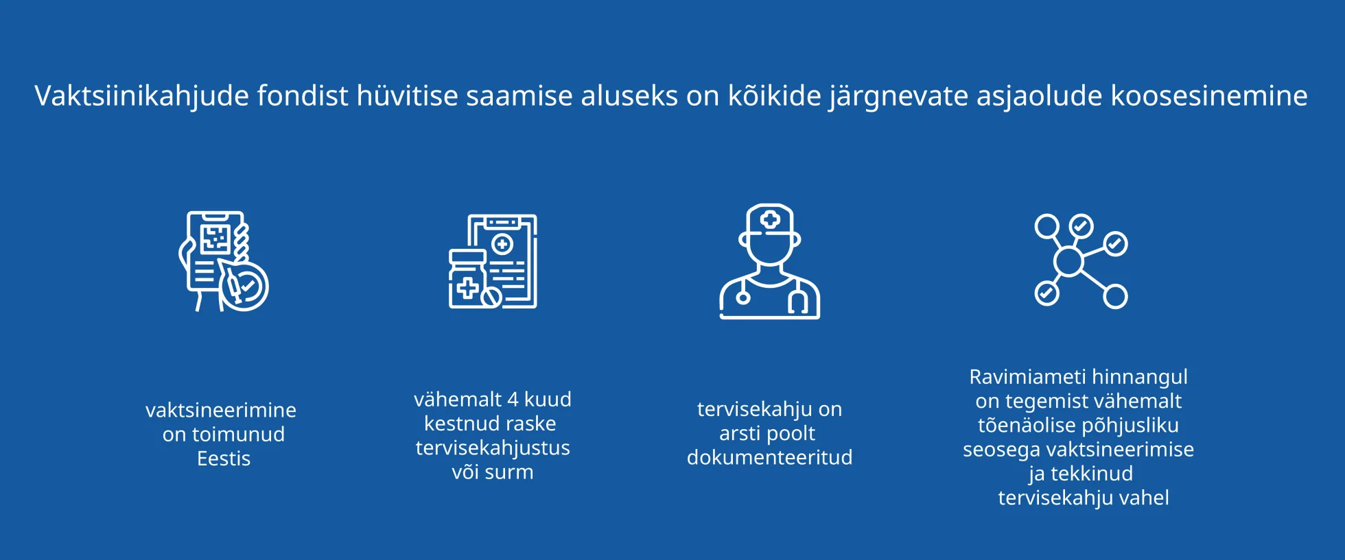 Vaktsiinikahjude hüvitamine Eestis toimunud vaktsineerimise korral