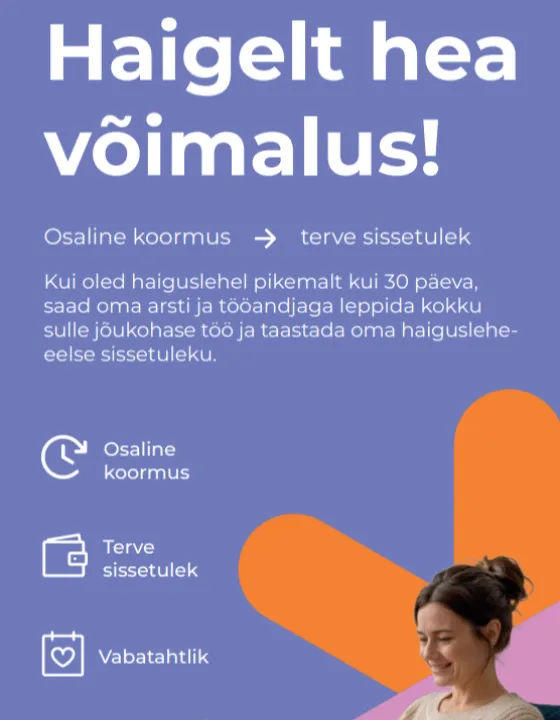 Pikal haiguslehel töötamise voldik